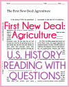 First New Deal: Agriculture Reading with Questions First New Deal: Agriculture Reading with Questions