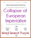 Collapse of European Imperialism Word Search Puzzle Collapse of European Imperialism Word Search Puzzle