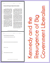 Kennedy and Government Liberalism Reading with Questions Kennedy and Government Liberalism Reading with Questions