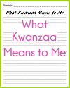 What Kwanzaa Means to Me Writing Prompt What Kwanzaa Means to Me Writing Prompt
