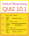 Verbal Reasoning Interactive Quiz 10.1 Verbal Reasoning Interactive Quiz 10.1