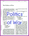 Politics of War Reading with Questions Politics of War Reading with Questions