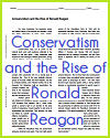 Conservatism and the Rise of Ronald Reagan Reading with Questions Conservatism and the Rise of Ronald Reagan Reading with Questions