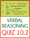 Verbal Reasoning Interactive Quiz 10.2 Verbal Reasoning Interactive Quiz 10.2