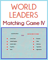 Modern World Leaders Question Time Matching Game IV Modern World Leaders Question Time Matching Game IV