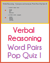 Synonyms and Antonyms Word Pairs Interactive Pop Quiz I Synonyms and Antonyms Word Pairs Interactive Pop Quiz I