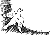 bird corner for Easter stationery