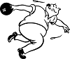 man bowling