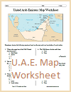 U.A.E. Map Worksheet