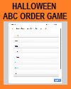 Halloween Terms ABC Order Game Halloween Terms ABC Order Game