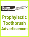 Prophylactic Toothbrush Antique Ad Prophylactic Toothbrush Ad of 1922