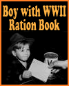 Boy with WWII Ration Book