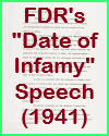 FDR's "Date of Infamy" Speech (1941) PDF Printable