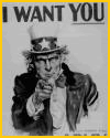 Uncle Sam Recruitment Poster of WWII