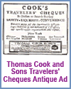 Thomas Cook and Sons Travelers' Cheques Antique Ad Thomas Cook and Sons Travelers' Cheques Antique Ad