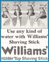 Williams' Shaving Stick Ad of 1922 Williams' Shaving Stick Ad of 1922