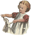 little girl dancing with her doll - vector