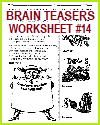 Brain Teasers Worksheet #14 Brain Teasers Worksheet #14