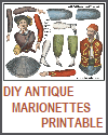 Antique Paper Marionettes Antique Paper Marionettes Printable
