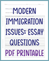 Modern Immigration & Demographics Writing Exercises Modern Immigration & Demographics Writing Exercises