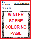 Intriguing Winter Scene Coloring Page Intriguing Winter Scene Coloring Page