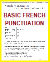 Basic French Punctuation PDF Printable