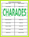 Printable Cards for Charades Printable Cards for Charades