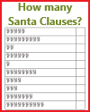 Santa Claus Counting Worksheet for Grades K-1 Santa Claus Counting Worksheet for Grades K-1