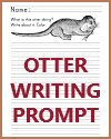 Otter with a Fish Writing Prompt Otter with a Fish Writing Prompt