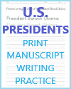 American Presidents Print Manuscript and Cursive Script Printable Handwriting Practice Worksheets American Presidents Print Manuscript and Cursive Script Printable Handwriting Practice Worksheets for Kids