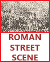 Roman street scene. Painting by Boulager.