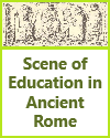 Roman school scene, bas-relief from a tombstone. Roman school scene, bas-relief from a tombstone.