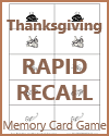 Thanksgiving Memory-style Printable Card Game for Kids Thanksgiving Memory-style Printable Card Game for Kids (Grades 1-4)