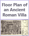 Interior and plan of a Roman house, restoration. Interior and plan of a Roman house, restoration.