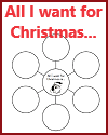 "All I Want for Christmas" Bubble Map Organizer "All I Want for Christmas" Bubble Map Organizer