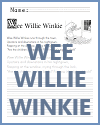 Wee Willie Winkie Nursery Rhyme Worksheet