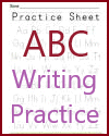 ABC Alphabet Print Manuscript Handwriting Practice Worksheet ABC Alphabet Print Manuscript Handwriting Practice Worksheet