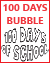 100 Days of School Bubble Logo 100 Days of School Bubble Logo