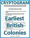 Earliest British Colonies Decipher-the-Code Puzzle Earliest British Colonies Decipher-the-Code Puzzle