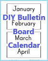 DIY Bulletin Board Calendar DIY Bulletin Board Calendar