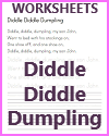 Diddle Diddle Dumpling Nursery Rhyme Printable Worksheet Diddle Diddle Dumpling Nursery Rhyme Printable Worksheet