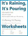 It's Raining, It's Pouring - Nursery Rhyme Worksheets It's Raining, It's Pouring - Nursery Rhyme Worksheets