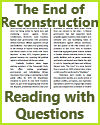 The End of Reconstruction Reading with Questions The End of Reconstruction Reading with Questions