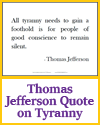 Thomas Jefferson Quote on Tyranny