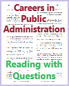 Careers in Public Administration Reading with Questions Careers in Public Administration Reading with Questions