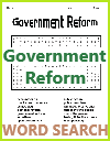 Government Reform Word Search Puzzle Government Reform Word Search Puzzle