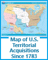 Map of U.S. Territorial Acquisitions Since 1783 Map of U.S. Territorial Acquisitions Since 1783