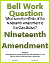 Nineteenth Amendment Bell Work Nineteenth Amendment Bell Work