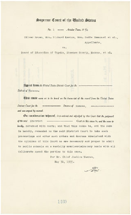 Brown v. Board of Education Implementation Order (1955)