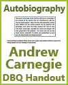 Andrew Carnegie Autobiography DBQ Handout Andrew Carnegie Autobiography DBQ Handout